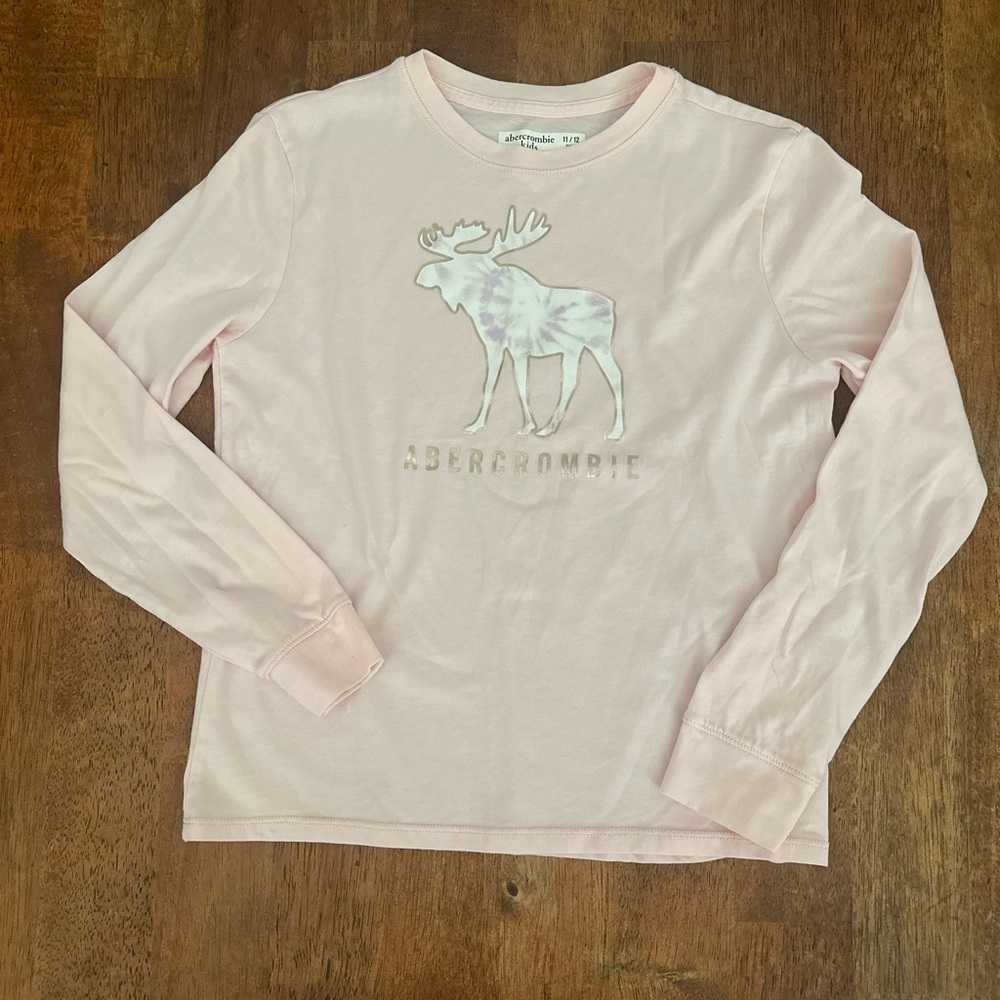 Pre-owned | Abercrombie Kids | Pink Long Sleeve Shirt | Size 11/12